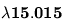 \bf{\lambda{15.015}}