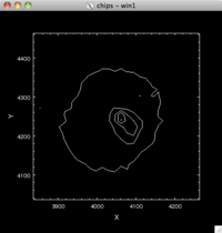 [Thumbnail image: The levels are the same as in the first figure in this thread, but the axes are in SKY coordinates.]