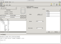 [Thumbnail image: The ChIPS GUI allows you to edit properies - in this case the levels shown by the contour - as well as view the available object hierarchy.]
