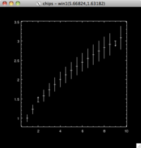 [Thumbnail image: The third point is drawn with an upper-limit symbol and the last-but-one point is drawn with a lower-limit symbol.]