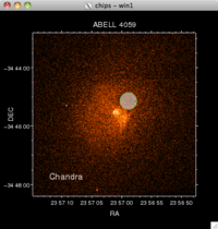 [Thumbnail image: A filled circle is added just to the NW of the cluster core.]