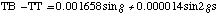 TB-TT=0.001658*SIN(G)+0.000014*SIN(2*G) seconds, 
  approximately