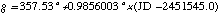 G=357.53+0.9856003*(JD-2451545.0) degrees