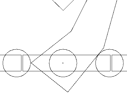 Zoomed-in view of HRC focal
plane with 0th order blocked