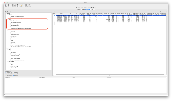 [CSCView query results]