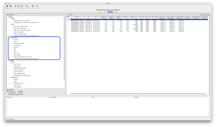 [CSCView query results]