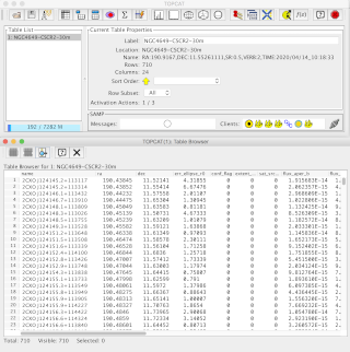 [CSC VO cone search service made available with      TOPCAT]