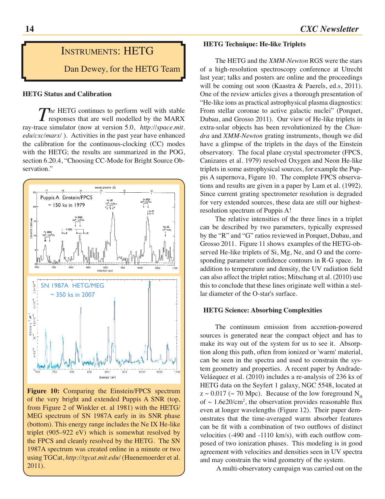 Page 14 of the Chandra Newsletter, issue 18.