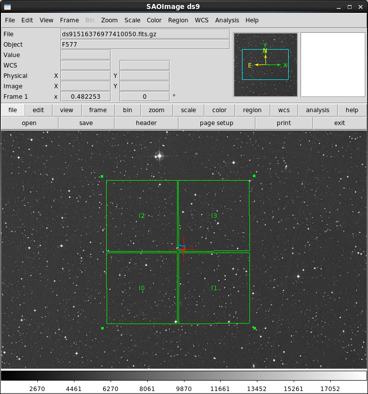 [The resulting sky image with chips I0-I3 plus S2 and S3.]