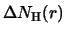 $\Delta N_{\rm H}(r)$