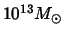 $10^{13}M_{\odot}$