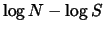 $\log N-\log S$